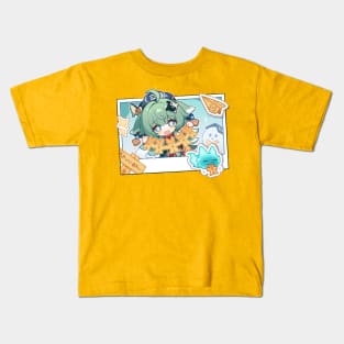 Honkai Star Rail Chibi Huohuo Talismans Kids T-Shirt